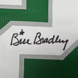 Autographed/Signed Bill Bradley Philadelphia Kelly Green Jersey Beckett BAS COA