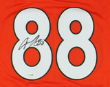 Jeremy Shockey Signed Miami Custom Orange Jersey