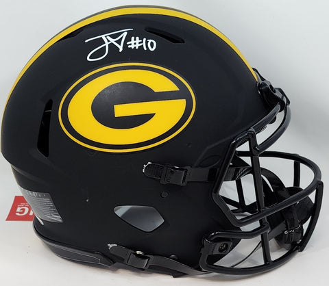 Packers QB JORDAN LOVE Signed Full Size ECLIPSE Authentic Speed Helmet AUTO BAS