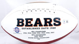 Jim McMahon Autographed Chicago Bears Logo Football w/SB Champ - Beckett W Holo