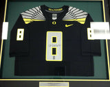 OREGON MARCUS MARIOTA AUTOGRAPHED SIGNED FRAMED BLACK NIKE JERSEY MM HOLO 89824