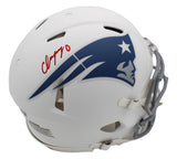 Christian Gonzalez Signed New England Patriots Speed Authentic Rivalries Helmet