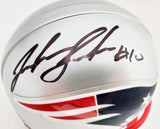 JOSH GORDON AUTOGRAPHED NEW ENGLAND PATRIOTS MINI HELMET BECKETT BAS 139557