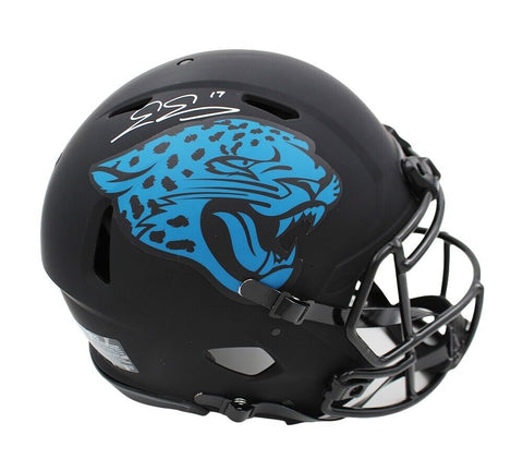 Evan Engram Signed Jacksonville Jaguars Speed Authentic Eclipse NFL Helmet