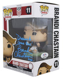 Brandi Chastain USA Soccer "2x Insc" Signed #11 Funko Pop Figure PSA #AN41143