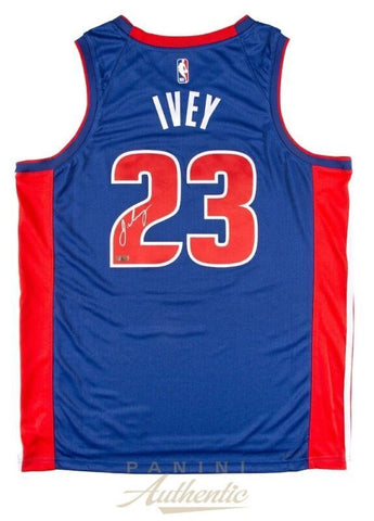 JADEN IVEY Autographed Detroit Pistons Blue Nike Swingman Jersey PANINI