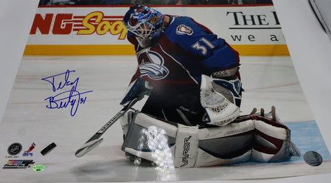 Peter Budaj Autographed Avs 16x20 Photo (LSM COA)