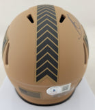 BO JACKSON SIGNED RAIDERS STS SPEED MINI HELMET BECKETT QR