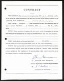 Biggie Munn HOF Michigan State Head Coach Signed/Auto Contract JSA BA199649