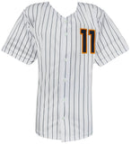 Jackson Chourio Signed White Custom Baseball Jersey - (BECKETT COA)
