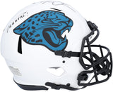 Trevor Lawrence Jaguars Signed Lunar Eclipse Authentic Helmet w/#Duuuval Insc