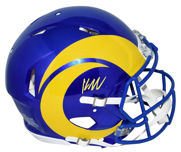 KYREN WILLIAMS SIGNED LOS ANGELES RAMS FULL SIZE AUTHENTIC SPEED HELMET BECKETT