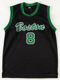 Kristaps Porzingis Signed Boston Celtics Jersey (Beckett) 2014 Top 4 NBA Pick