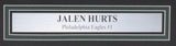 Jalen Hurts Autographed/Inscribed 16x20 Photo Philadelphia Eagles Framed JSA 913