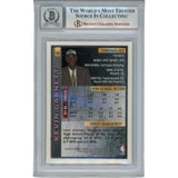 Kevin Garnett Autographed 95-96 Topps Finest #115 Trading Card Beckett 50875