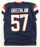 Dre Greenlaw Signed Denver Broncos Jersey (Beckett) Ex-Arkansas Razorback L.B.