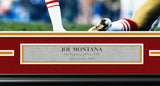 JOE MONTANA AUTOGRAPHED FRAMED 16X20 PHOTO SAN FRANCISCO 49ERS JSA STOCK #243011