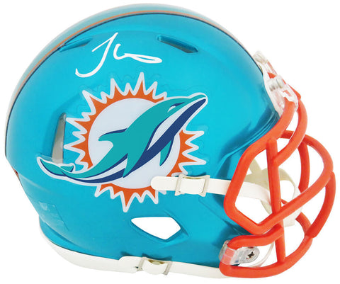Tyreek Hill Signed Miami Dolphins FLASH Riddell Mini Helmet (White Ink) (SS COA)