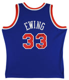 Knicks Patrick Ewing Authentic Signed Blue 1991-92 M&N Jersey BAS