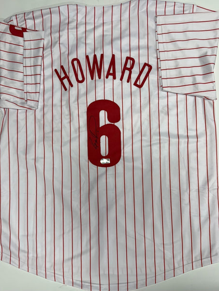 RYAN HOWARD - Philadelphia Phillies - Signed Replica Pinstripe Jersey AUTO - BAS