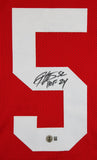 Patrick Willis "HOF 24" Authentic Signed Red Pro Style Jersey BAS Witnessed 2