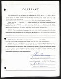 Biggie Munn HOF Michigan State Head Coach Signed/Auto Contract JSA BA199643