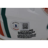 Dwight Stephenson Signed Miami Dolphins Mini Helmet HOF Beckett 44428