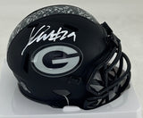Packers XAVIER McKINNEY Signed Riddell '26 SALUTE Speed Mini Helmet AUTO - JSA