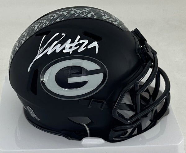 Packers XAVIER McKINNEY Signed Riddell '26 SALUTE Speed Mini Helmet AUTO - JSA