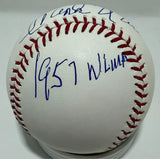 Brewers / Braves HENRY "HANK" AARON Signed MLB Baseball w/ "1957 NL MVP" - JSA