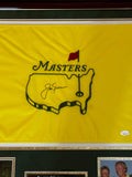 Jack Nicklaus Signed Autographed Masters Golf Flag Framed To 24x24 JSA