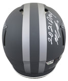 Prescott, Smith, Parsons +2 Signed Slate F/S Speed Proline Helmet W/ Case BAS W