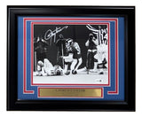 Lawrence Taylor Signed Framed 8x10 New York Giants Cunningham Sack JSA QR