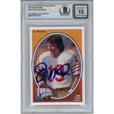 Joe Montana Autographed 1991 Upper Deck #2 Slab Trading Card Beckett 49952