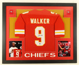 Kenneth Walker III Signed 35' x 43" Kansas City Chiefs Framed Jersey (Beckett)