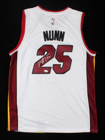 Kendrick Nunn Signed Miami Heat Custom Nike Style Jersey (JSA COA) Point Guard