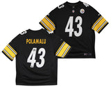 Steelers Troy Polamalu Authentic Signed Black Nike Limited Jersey BAS Witnessed