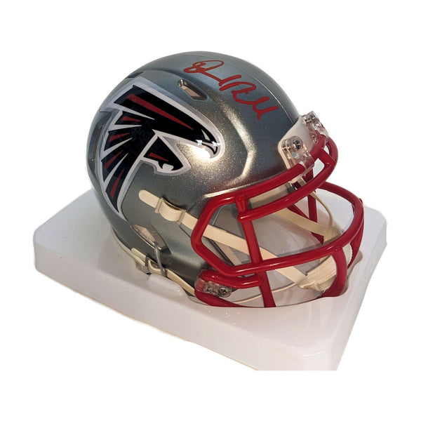 Desmond Ridder Autographed Atlanta Falcons Flash Mini Helmet - Beckett