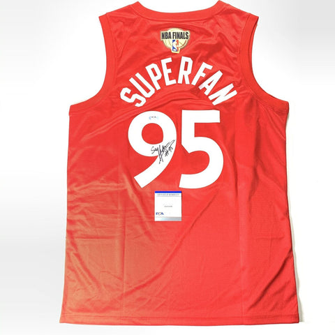 Nav Bhatia SuperFan Signed Jersey PSA/DNA Toronto Raptors Autographed