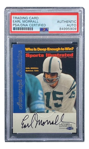Earl Morrall Signed Colts 1999 Fleer Sports Illustrated Trading Card PSA/DNA