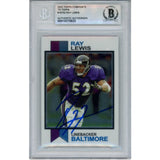 Ray Lewis Autographed 2023 Topps Composite #1973-2 Trading Card Beckett 52986