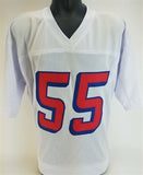 Willie McGinest Signed Patriots Jersey (Beckett COA) 3xSuper Bowl Champion