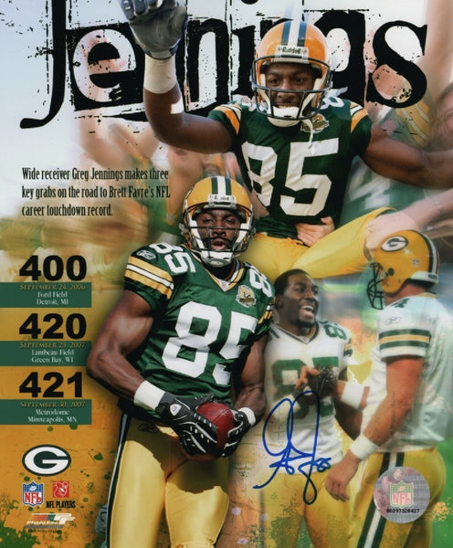 Packers SB XLV Champion GREG JENNINGS Signed 8x10 Photo #4 AUTO