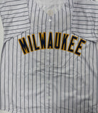 Brewers Outfielder RYAN BRAUN Signed Custom Replica Pinstripe Jersey AUTO - JSA