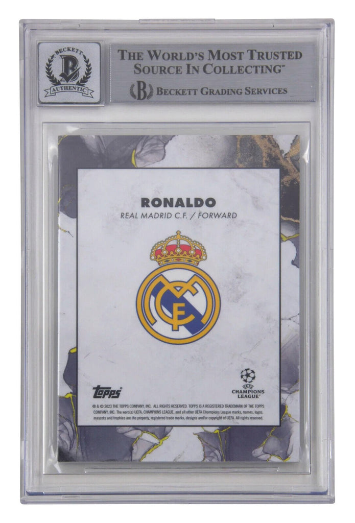 Ronaldo Topps Inception Ronaldo Nazario Signed 2022-23 Topps Inception UCC /150 - BGS 10 Autog ...