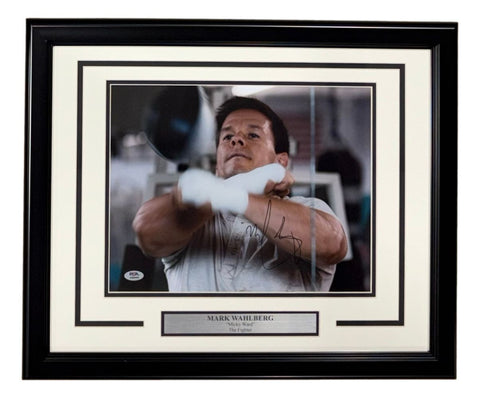 Mark Wahlberg Signed Framed 11x14 The Fighter Photo PSA/DNA
