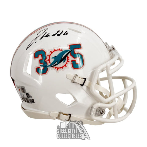 Jaylen Waddle Autographed Miami Dolphins 305 Mini Football Helmet - Fanatics