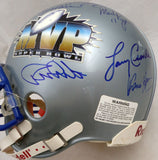 Super Bowl MVPS Autographed Full Size Authentic Helmet 27 Sigs Starr Beckett
