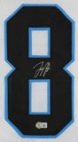 Jaycee Horn Signed Carolina Panthers Jersey (Beckett) 2021 1st Round Pick / D.B.