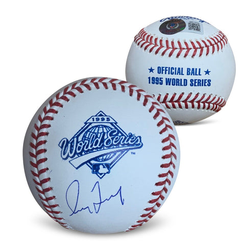 Greg Maddux Autographed 1995 World Series Signed Baseball Beckett COA With Case